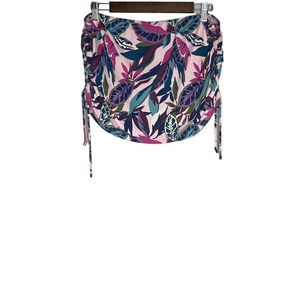 Birdsong NWT Tahitian Jungle Skirted Bikini‎ Bottom Size XL